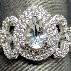 CZ and Silver Ring