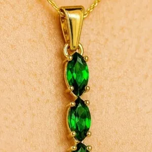 Silver Chrome Tourmaline Pendant