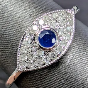 Diamond & Sapphire 14k Ring