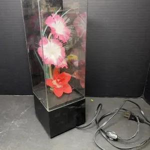 Vintage Fiber Optic Floral Lamp