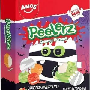 2x Amos Peelerz 4D Mummy Gummies Candy, 8.47oz