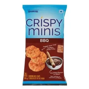 2x Quaker BBQ Brown Rice Chips Minis 100 g