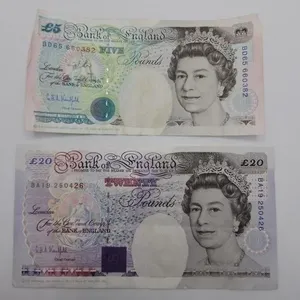 1990 5 pound note & 1993 20 pound note Bank of