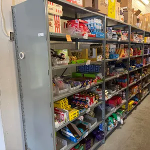 24" W x 48'L Grey Metal Shelving Unit; Single Wall