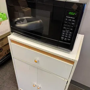 Hamilton Beach Microwave w/ White Cabinet
