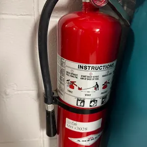 4 - Fire Extinguisher (on wall)