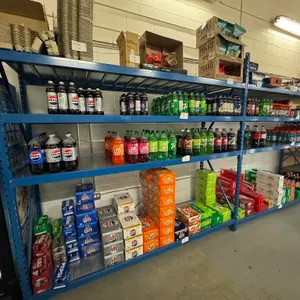 30" D x 16'6" L Blue Heavy Shelving Unit; Pallet Style