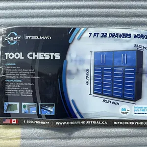 NEW/UNUSED CHERY INDUSTRIAL 7' 32 DRAWER TOOL CHEST-BLUE