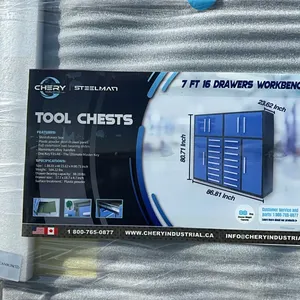 NEW/UNUSED CHERY INDUSTRIAL 7' 16 DRAWER TOOL CHEST-BLUE