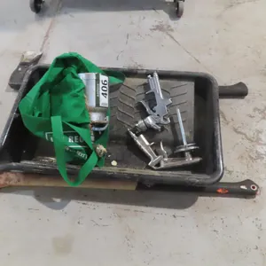 Lot - (2) Axes, Paint Spray, Paint Tray.