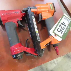 Lot - (1) Qiamgbag Air Stapler & (1) Charmbo Air Stapler.