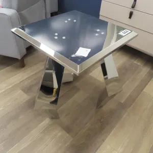 Lot - (14) Chrome Ornate End Tables.
