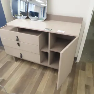 Lot - (2) Tan Chest of Drawers / Cabinets (One in a box).