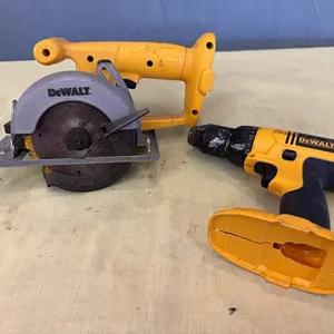 DeWalt 18v drill, circular saw