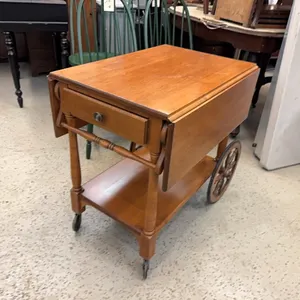 Drop leave serving cart