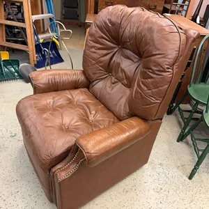 Leather recliner