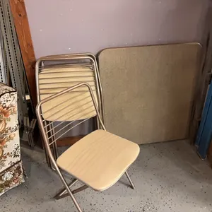 Card table and chsirs