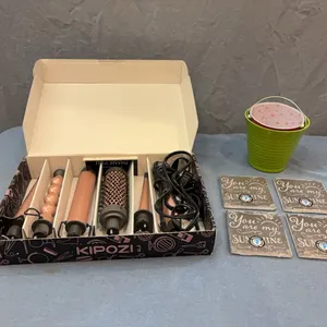 Curling Wand Set & Coasters