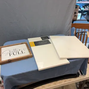 Blank Canvases & Sign