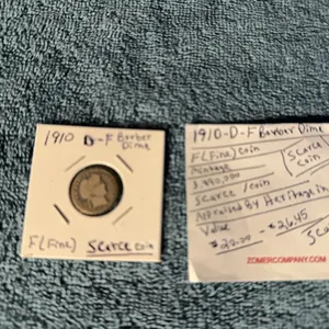 1910 Barber dime