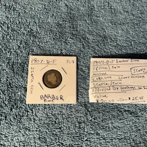 1907 Barber Dime