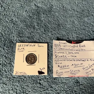 1833 Half Dime