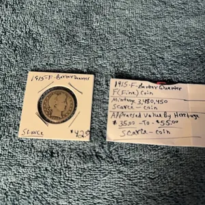 1915 Barber Quarter