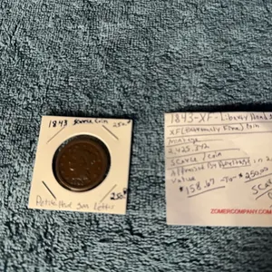 1843 Liberty Head Large Cent
