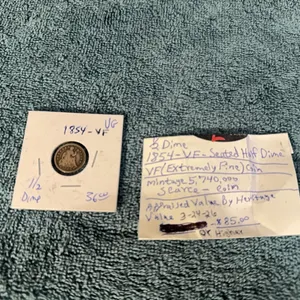 1854 Seated Half Dime