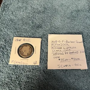 1908 Barber Quarter