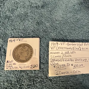 1909 Barber Half Dollar