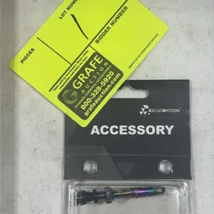 Ciclovation Premium tubeless valve stems. Features an oil slick rainbow finish. Includes maximum airflow design, valve core wrench, unclogging pin, an