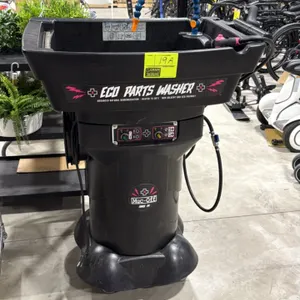 Muc-Off FS07-X2 portable Eco Parts Washer. Features advanced natural bioremediation, built-in heater, flexible dispensing nozzle, and cleaning brush a