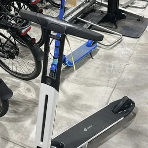 Ninebot Air T15 electric kick scooter. Features a white and black finish. S/N: N3GCQ2021C1099. Electrical: 42V input, 250W nominal power. Note: Condit