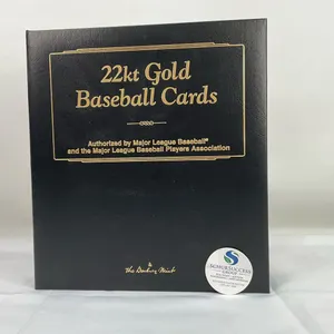 22kt Gold Electroplated Baseball Cards