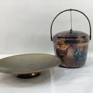 Vintage Ice Bucket & Serving Tray