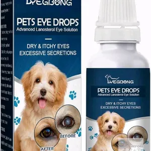 NEW Yegbong Eye Drops for Dogs, Used to Clean Tear Stains, Remove Eye Stains and Relieve Itchiness & Dryness, 10ml