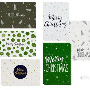 new Sustainable Greetings 48 Pack Christmas Cards with Envelopes, 6 Designs, 4x6 in, Eco-Friendly