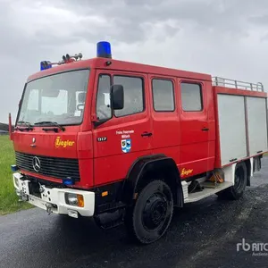 1990 Mercedes Benz 917 4x4 Crew Cab Fire Truck