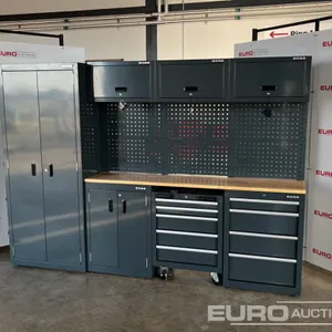 Unused 2026 Boss 2.6m 9 Drawer, 5 Cabinet Tool Station 