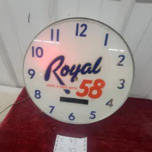 Royal 58 Beer Illuminated Advertising Clock by Pam Clock Co., Duluth Brewing Lights up Missing Time