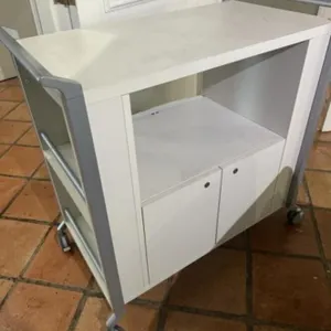 (TX) Rolling Media Cart w/ Cabinet