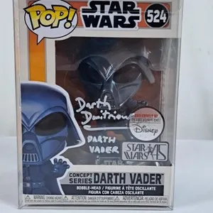 Autographed Funko Pop - Concept Series Darth