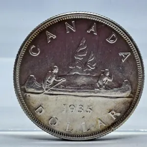 Mint State 1935 Canada One Dollar Coin with