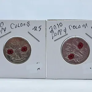 Pair of Mint State 2010 Canada Quarters with