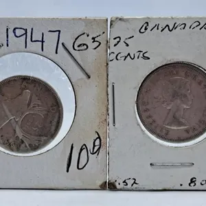 1947 and 1960 Canada Quarters