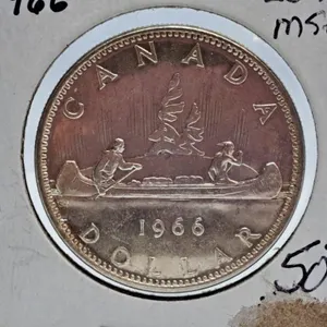 Mint State 1966 Canada One Dollar Coin