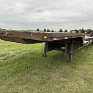 50� drop deck trailer 8� wide 10� top deck