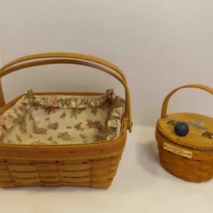 2 Longaberger Baskets; 1 Longaberger 1994