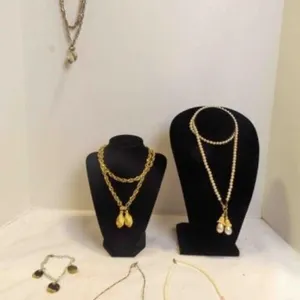 6 Jewelry Pieces; 5 Necklaces, 1 Bracelet